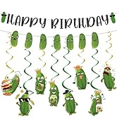 Yoyuspy Pickle Birthday Party Decorations - 10PCS Funny Pickle Party Decorations Happy Birthday B...