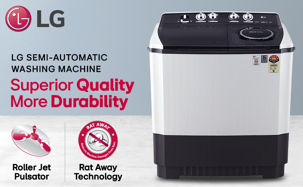lg semi-automatic washing machine 7.5 kg