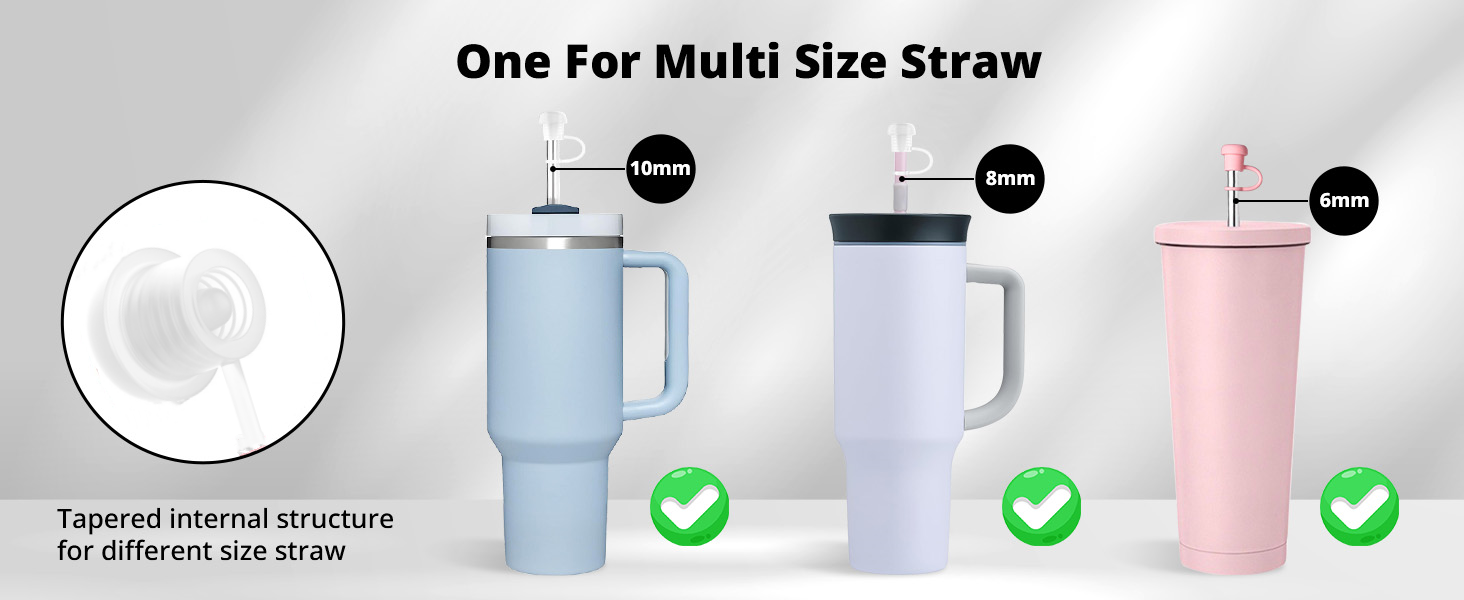 Adjustable Straw Cover for Stanley, Simple Modern, Yeti