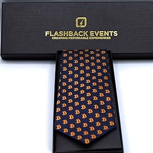 Bitcoin tie with packaging 