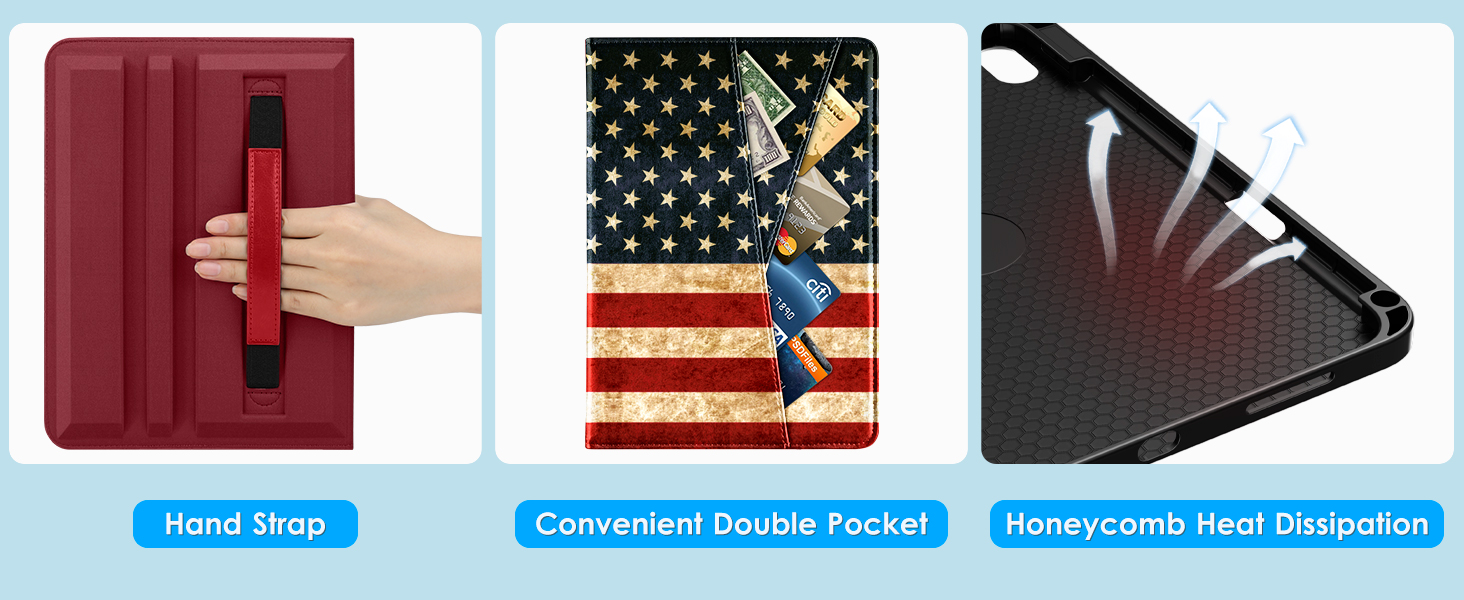 DTTO Rotating Case for iPad 10th Generation 10.9 Inch 2022