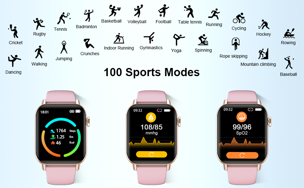 Smartwatch Fitness Tracker Call Make Answer for Women 