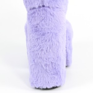 Hausschuhe Damen Plüsch Winter Flauschig Pumps Warm Bequeme Slippers Zeh Haus Kuschelig für Damen