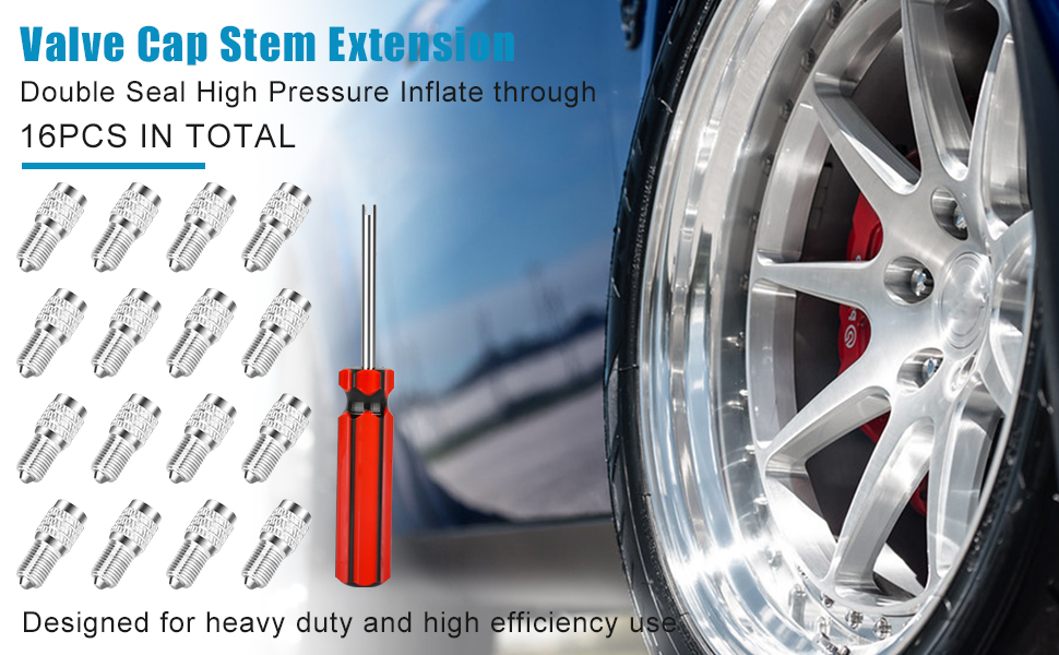 Mua Double Seal Valve Cap, 16 Pack Double Seal Flow Through Valve Stem