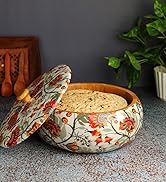 Caçarola Roti de calêndula de madeira maciça feita à mão premium para cozinha | Panela quente redonda,...