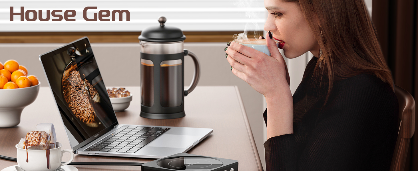 mug warmer: coffee mug warmer;  cup warmer for desk;  candle warmer plate;  