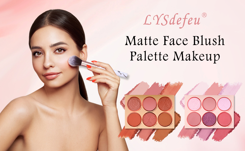 pink paris purple lilac corner lavender marshmallow matte blush palette kit set for cheek face women