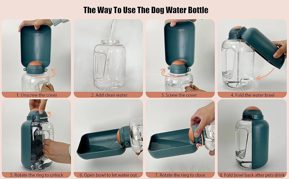 dog travel water bottle