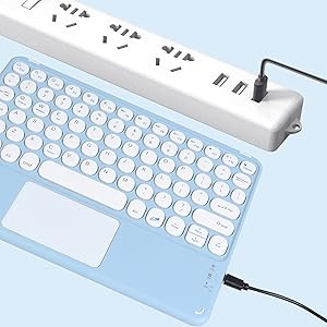 iPad本体 ブルー カバー付き、bluetooth キーボード、コピーペン。 Amazon | Bluetooth キーボード ipad用 タブレット用 スマホ用