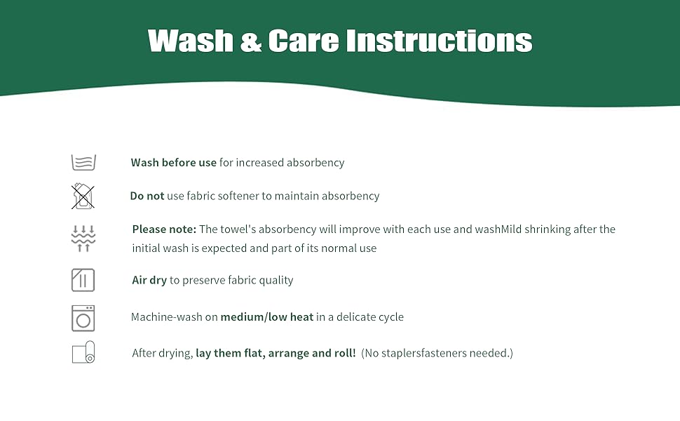 Wash & Care Instructions