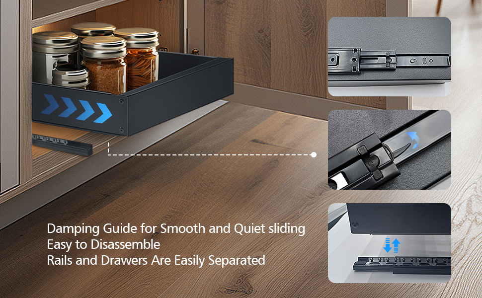 HIKITMATE Pull out Organizer, Carbon Steel