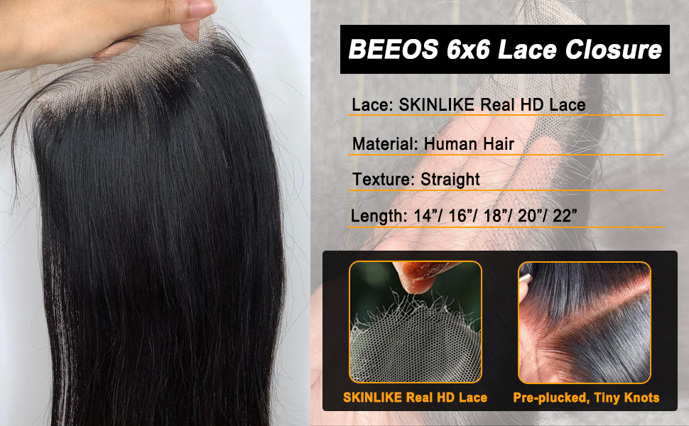 6x6 hd lace closure