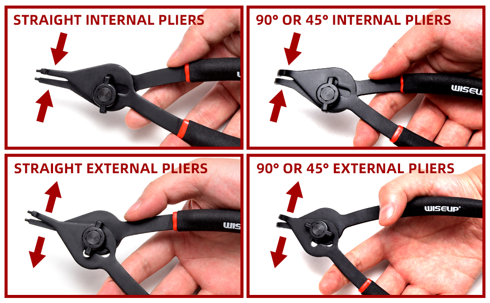 12-Piece Snap Ring Pliers Set