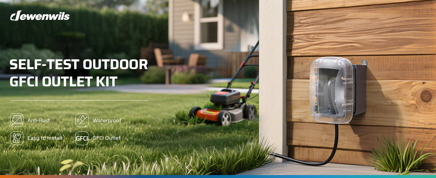 outdoor GFCI outlet KIT
