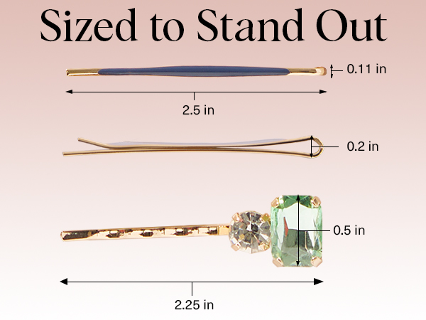 Amazon.com : Kitsch Gem Bobby Pins for Women - Stylish