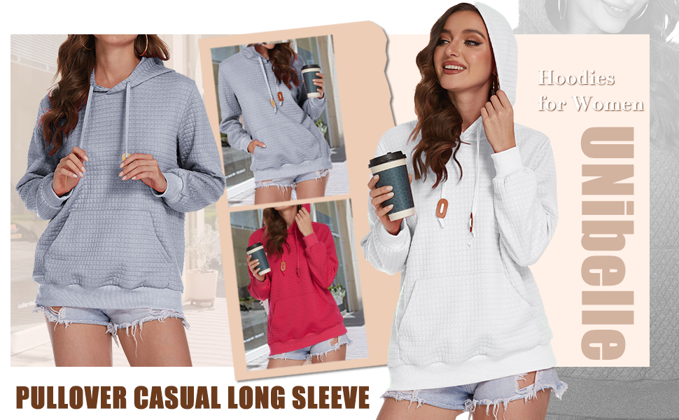 women quilted hoodie
