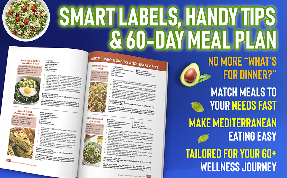 Mediterranean diet recipe book