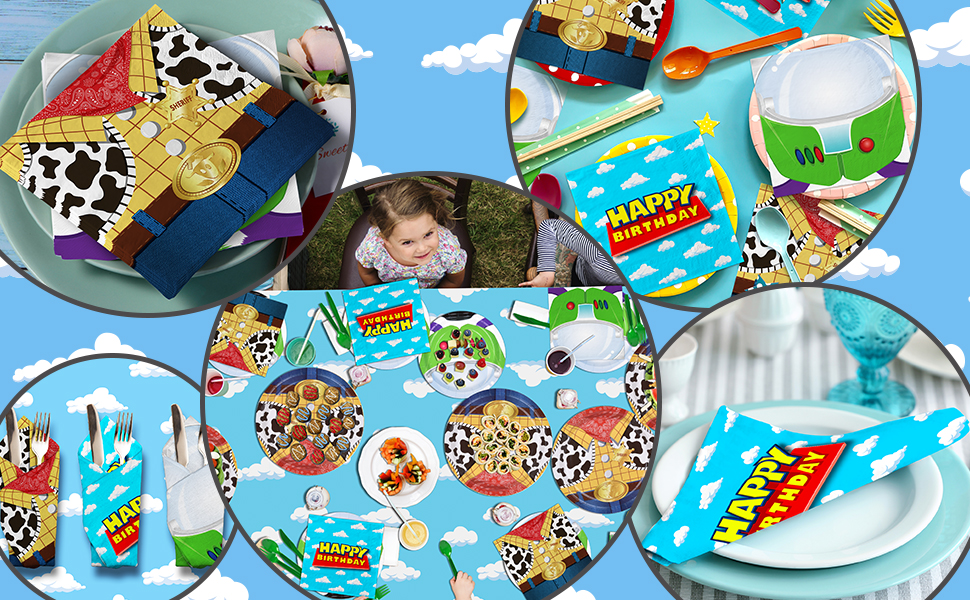 Toy Inspired Story Party Disposable Napkins, Paper Napkins