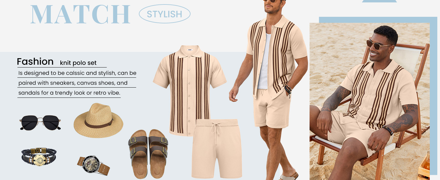 2 piece summer suit for men