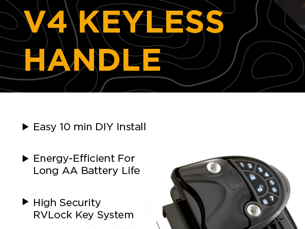 Easy install - RV Keyless Entry Door Handle
