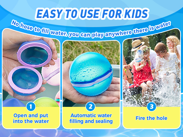 Reusable water balloons for kids