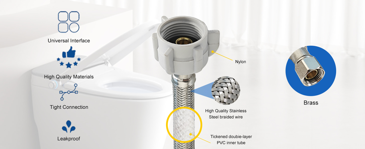toilet water supply line