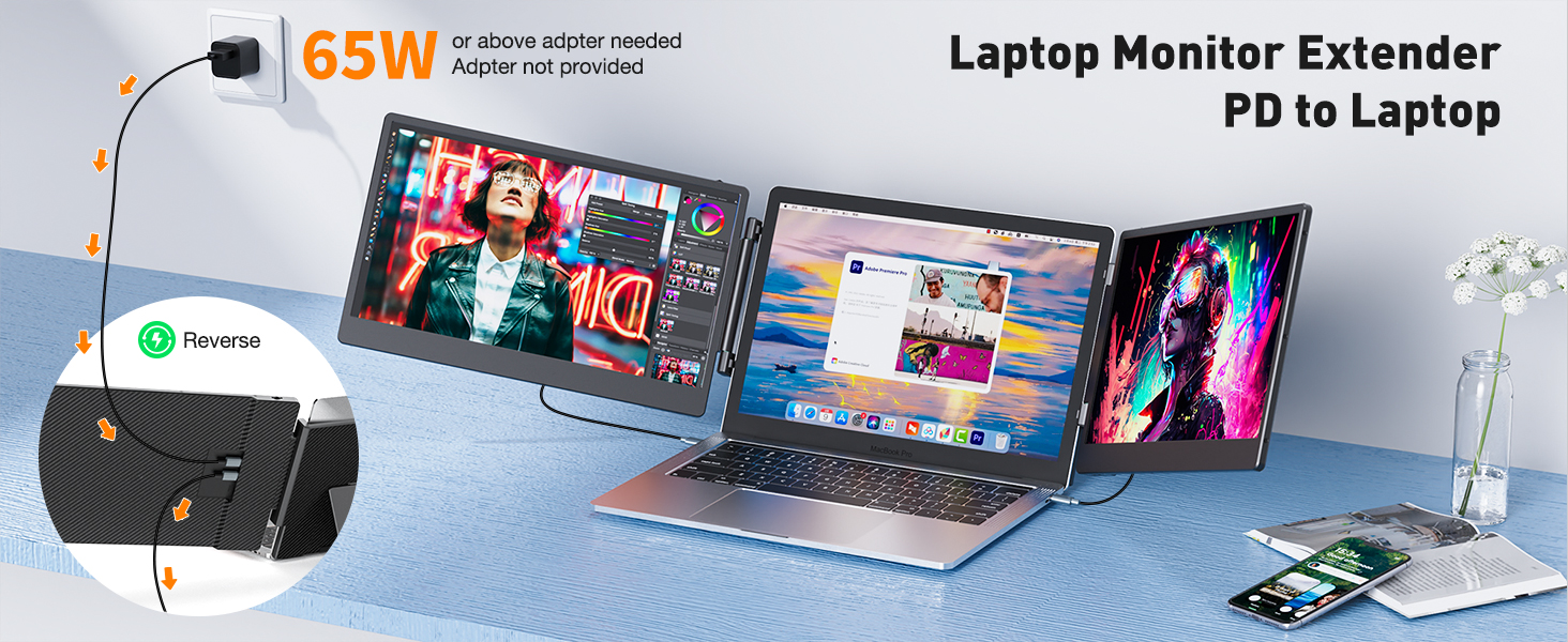 TJICHIHEAT Laptop Screen Extender S3 charging device