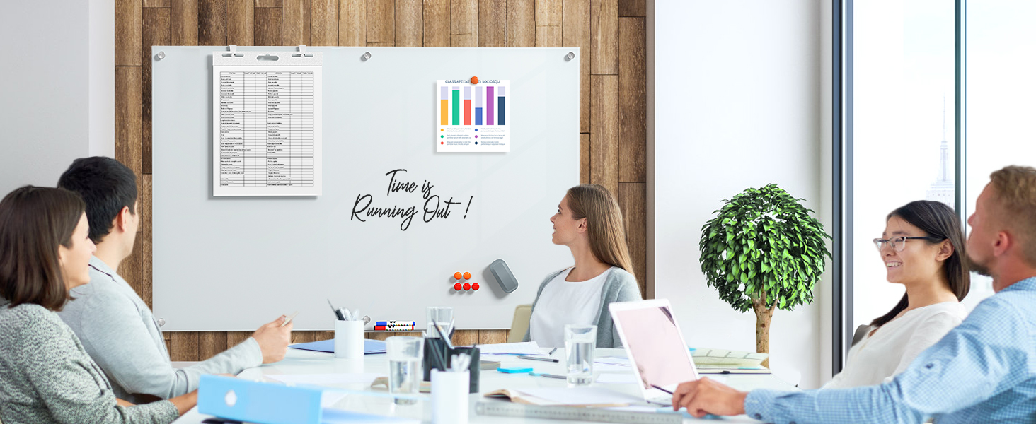 magnetic glass whiteboard