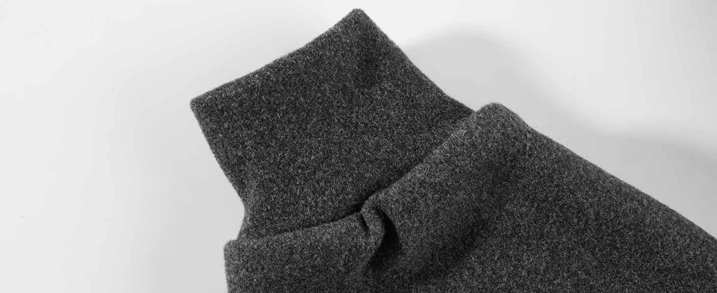 Dotoner Pullover Dog Sweater High Collar with Leash Hole