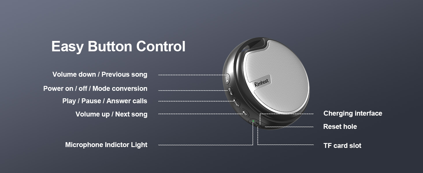 KIM HOST EH30 Portable Bluetooth Speaker
