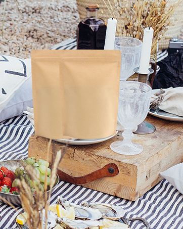 Kraft stand up bags