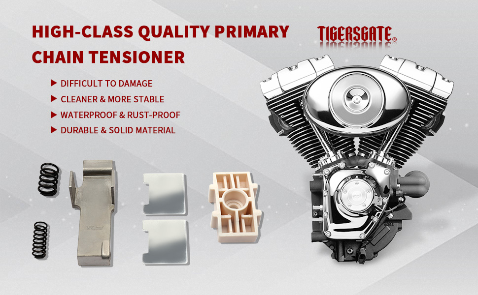 TIGERSGATE Primary Chain Tensioner Compatible with 20072017 Harley Big Twin Engine