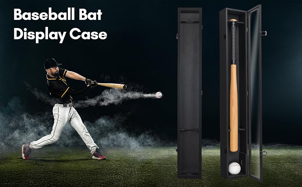 american baseball bat case sport holder rack hobby enthusiast art artwork gallery professional