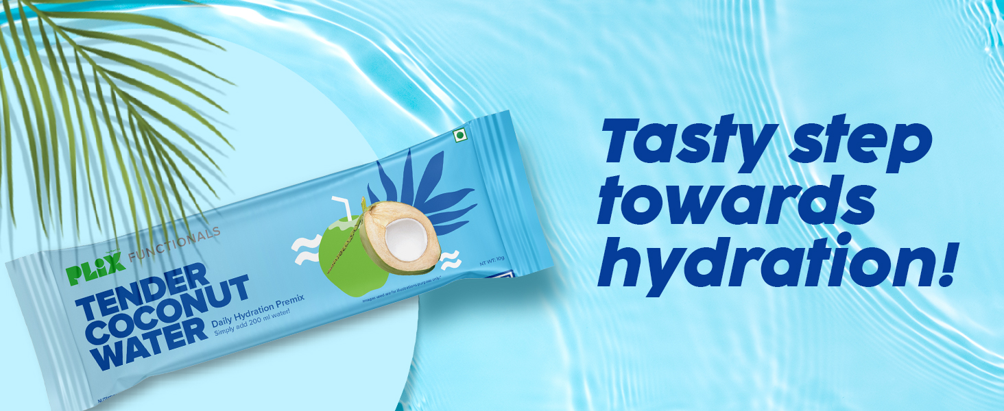 PLIX THE PLANT FIX Tender Coconut Water Premix Powder Pack of 60