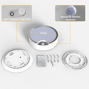 warm motion sensor light