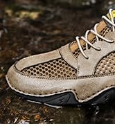 Italienische, handgefertigte, atmungsaktive, rutschfeste Mesh-Wanderschuhe for Herren, wasserdich...