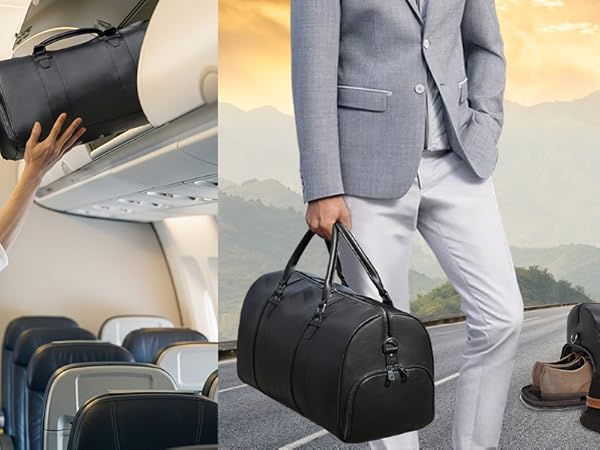 高級感満載！ メンズ ボスンバッグ 厚手牛革 レザー 2WAY 1~2泊 旅行 楽天市場】ボストンバッグ メンズ PUレザー 2WAY【 送料無料
