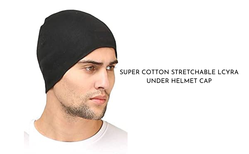 Buy ATABZ Combo Black Grey Cotton Skull caps Under Helmet Head wear at Amazon.in