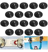 Shupakul 18 Pcs Zinc Alloy Snowboard Stomp Pad Studs,4 Layers Cone Studs Snowboard Grip Stomp Pad...