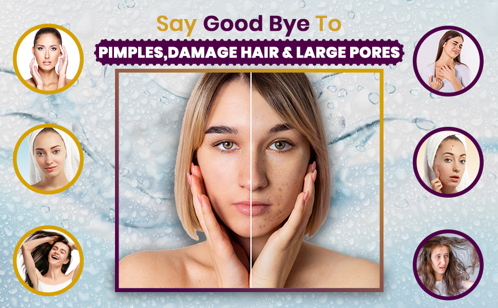 Luxoriented Showerhead Filter for Hair Loss, 8'' Transparent Ionic