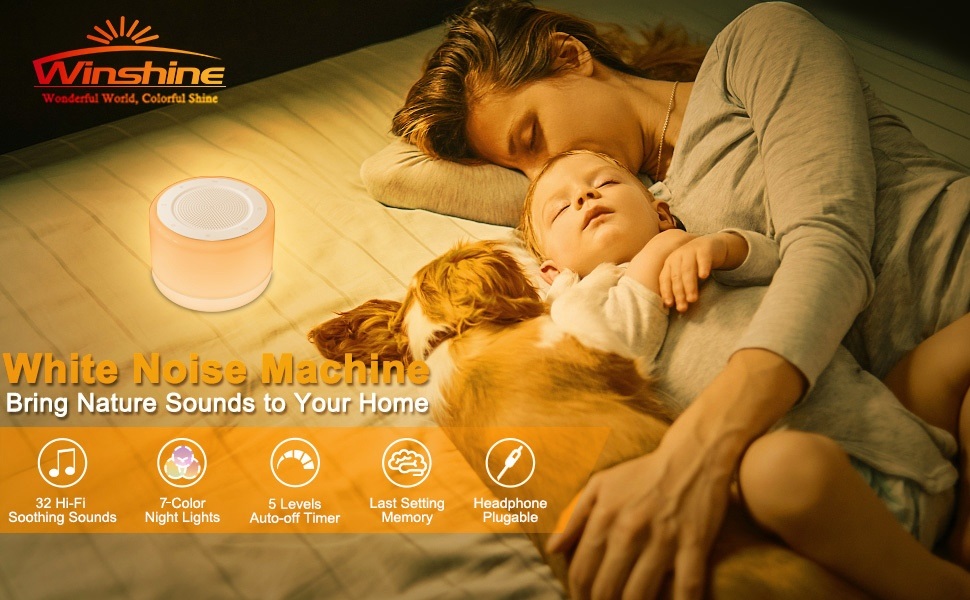 White Noise Machine for Sleeping baby Adults, winshine