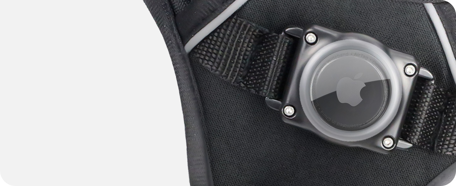 AirTag Dog Harness, Integrated Dog Vest with 100