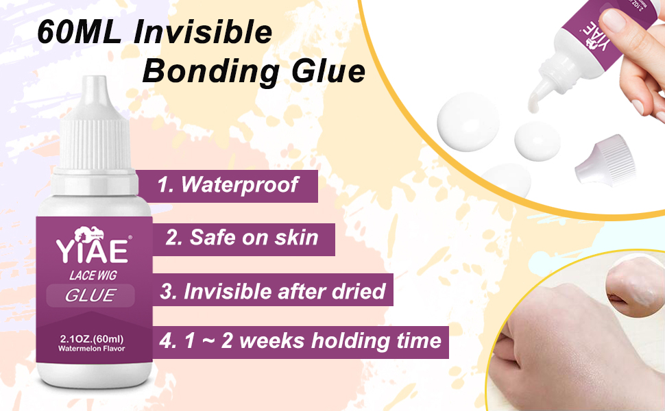 Lace Wig Glue & Remover and Hair Styling Wax Gel Combo Pack