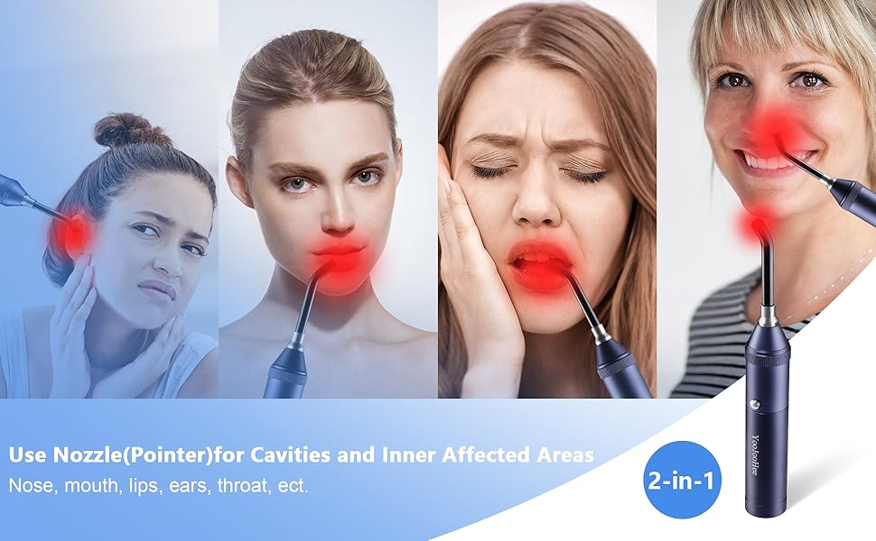 YooJooHee Red Light Therapy Cold Sores Treatment & Fever Blister, Canker Sore Mouth