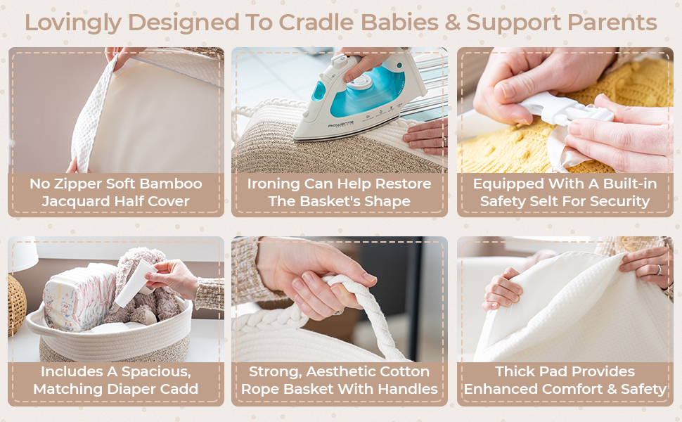 baby changing basket for dresser top moses basket bassinet