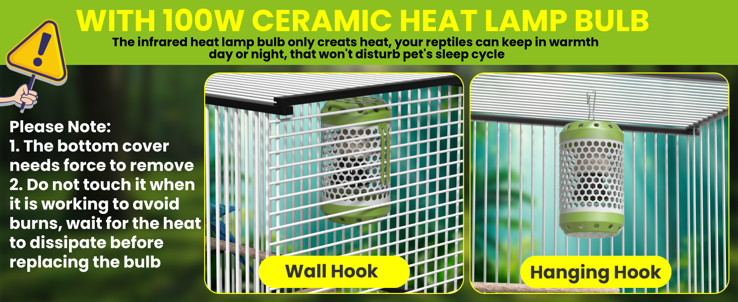 bird cage heat lamp