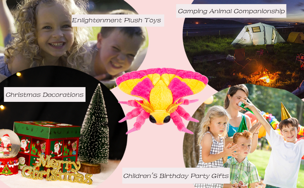 Rosy Maple Moth Stuffed Animals