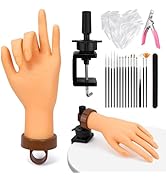 Yokilly Practice Hand for Acrylic Nails, Bendable Soft Nail Practice Hand, Flexible Plastic Nail ...