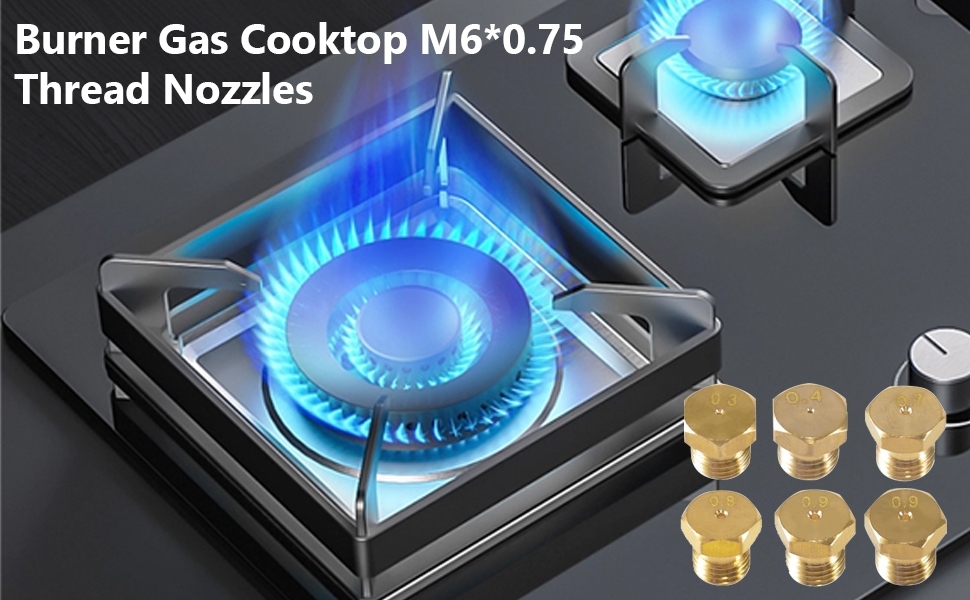 PFCKE Range Stove Oven Orifice Conversion Kit，Brass Jet