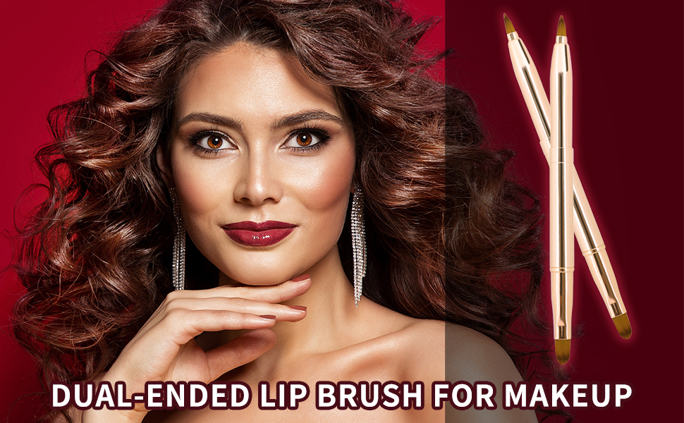 Unaone [2 Pack] Lip Brush for Lipstick, Retractable Lip